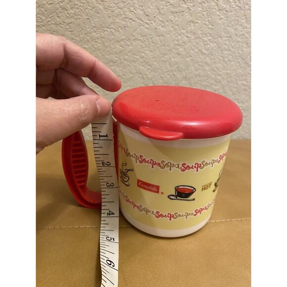 Vintage Campbells Soup Plastic Mug with Lid 12oz Microwaveable - Picture 6 of 6